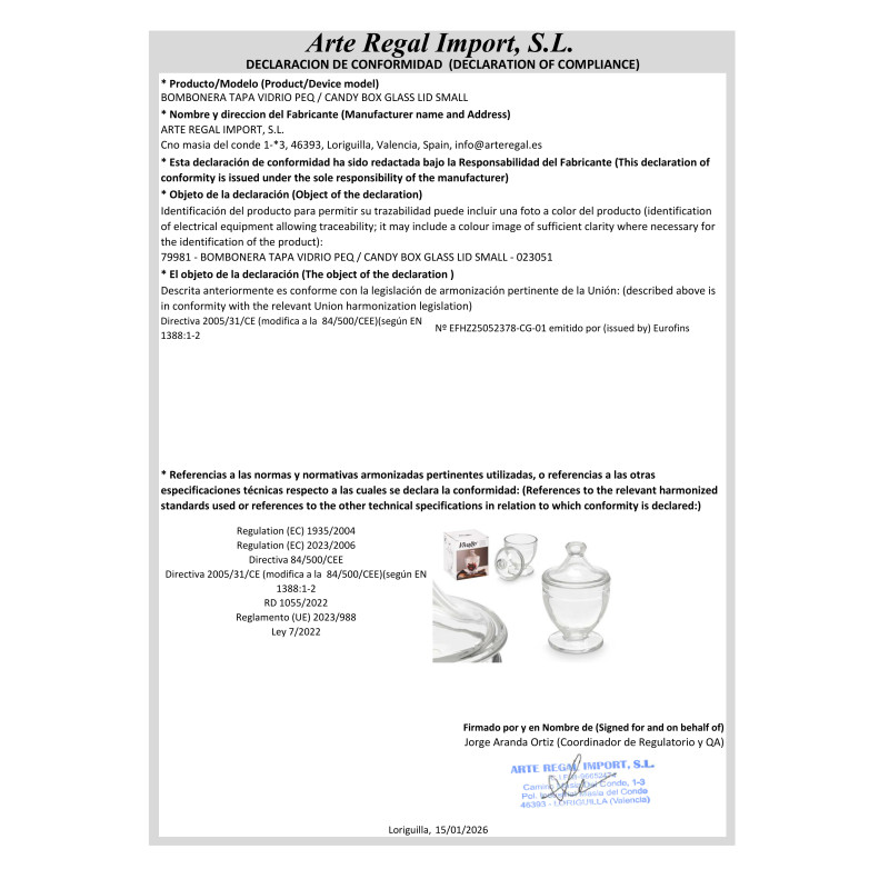 BONBONNIÈRE COUVERCLE EN VERRE PETIT