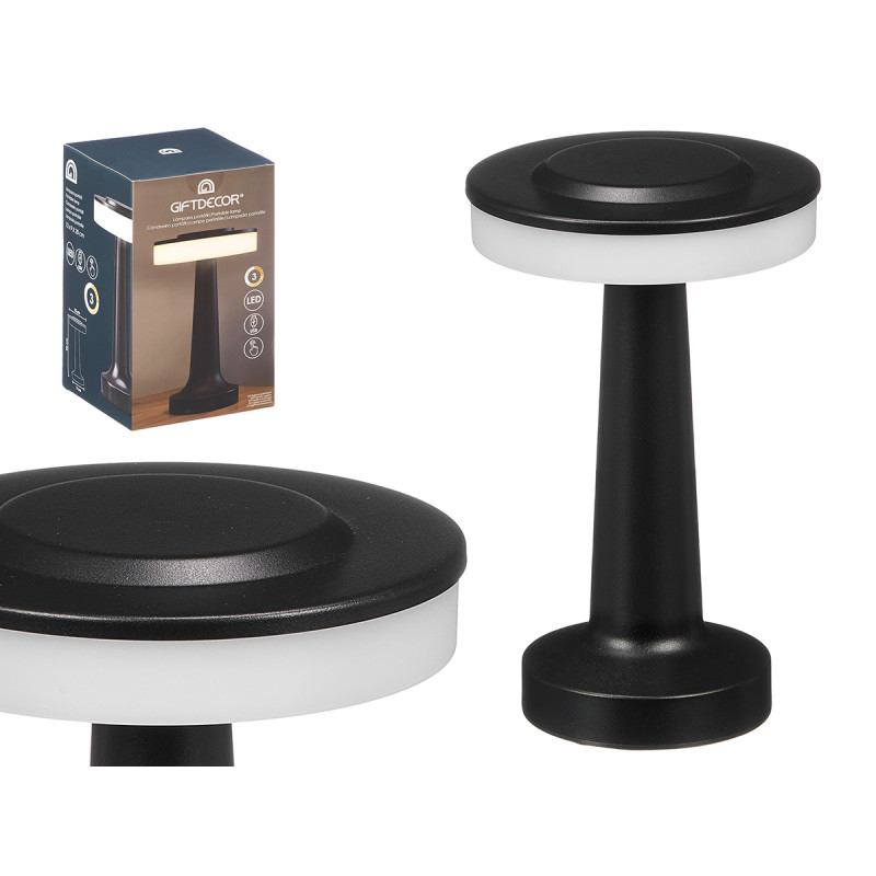 BLACK TOUCH TABLE SPACE LAMP