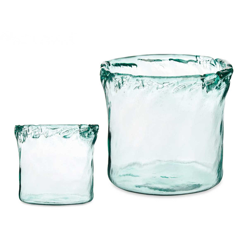 JARRON VIDRIO TWINS 21CM