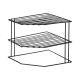 CORNER SHELF 2 SHELVES BLACK