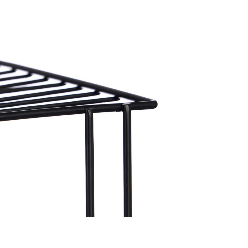 CORNER SHELF 2 SHELVES BLACK