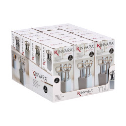 SET 5PCS GRAY KITCHEN UTENSILS