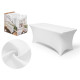 WHITE ADJUSTABLE TABLE COVER