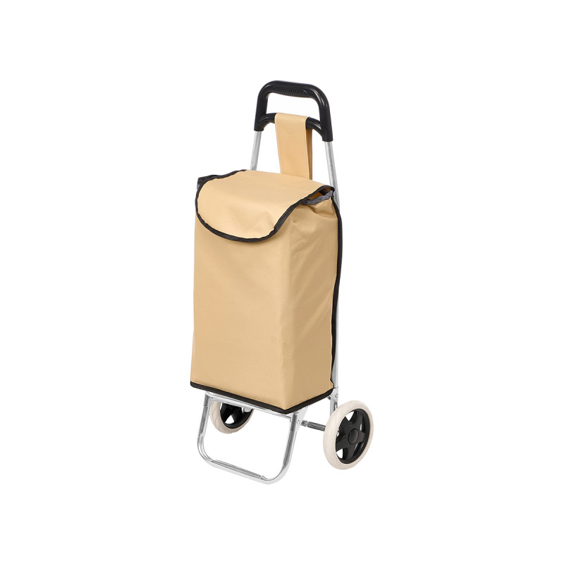 BROWN SHOPPING TROLLEY 24L