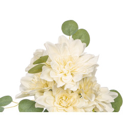 RAMO 5 FLORES ABIERTAS BLANCAS 39CM
