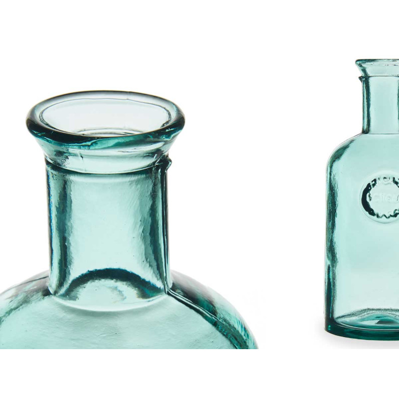 BOUTEILLE VERRE DÉCORATIVE STAMP 27CM PETIT 1.5L