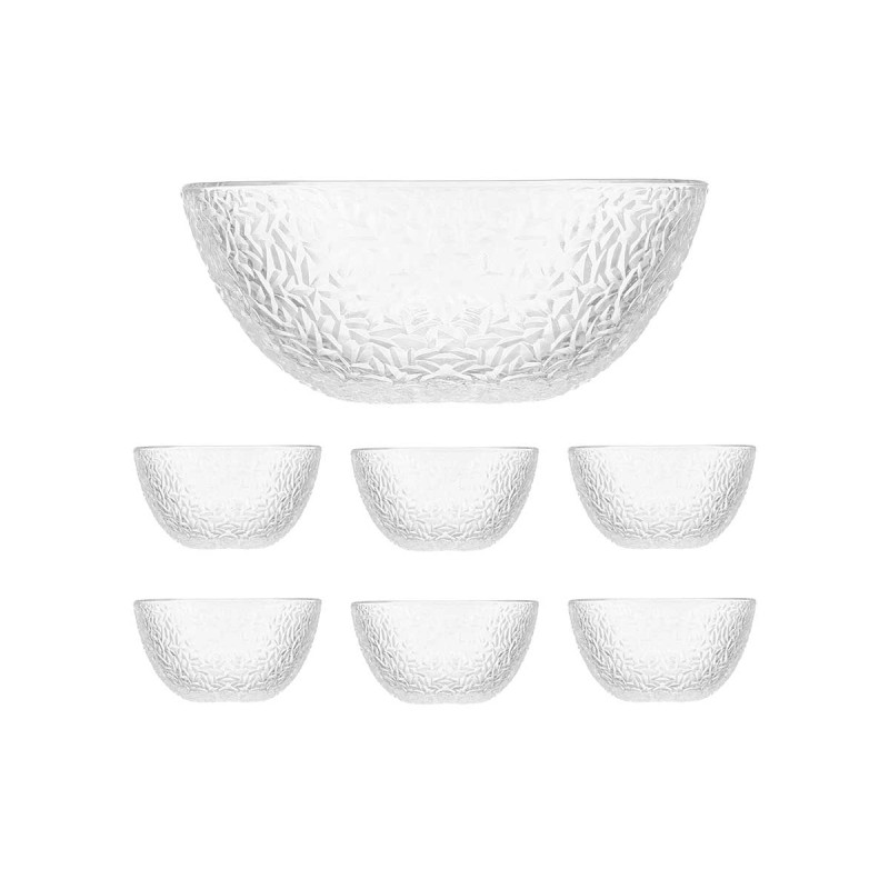 SET 7 PCS FINE RELIEF 1 LARGE BOWL 6 SMALL BOWLS