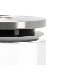 800ML ROUND BOROSILICATE JAR STEEL LID