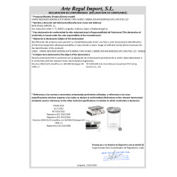 BARATTOLO ROTONDO BOROSILICATO 800ML TAPPO ACCIAIO