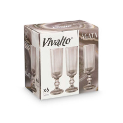 GREY SPARKLING WINE GLASS 160 ML