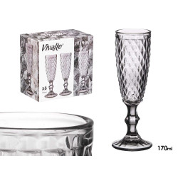 COPA CAVA DIAMANTE GRIS 170 ML