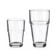 SET 12 VERRES LISSES 260ML + 370ML