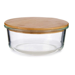 FIAMBRERA BOROSILICATO HERMETICA TAPA BAMBU 950ML