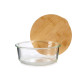 CAIXA HERMETICA BOROSILICATO C TAMPA BAMBU 950ML 