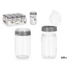 JAR WITH LID 660ML GREY