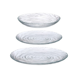 VAJILLA VIDRIO 18 PZS TRANSPARENTE