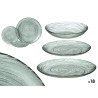 VAJILLA VIDRIO 18 PZS VERDE