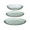 GLASS GREEN DINNERWARE 18 PCS
