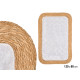 TAPIS JUTE ANTIDÉRAPANT POIL BLANC 120X80CM