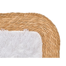 ALFOMBRA YUTE ANTIDES RECT PELO BLNC 120X80CM