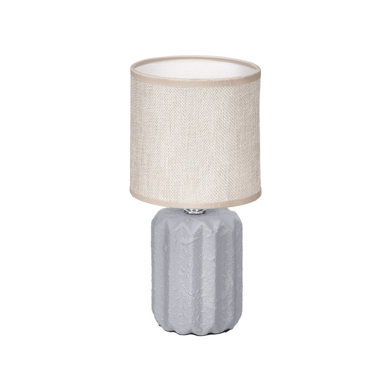 STRIPED TABLE LAMP GREY
