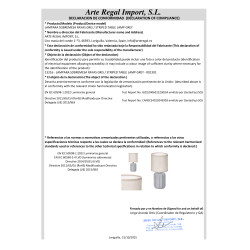 STRIPED TABLE LAMP GREY