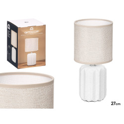 STRIPED TABLE LAMP WHITE