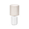 STRIPED TABLE LAMP WHITE