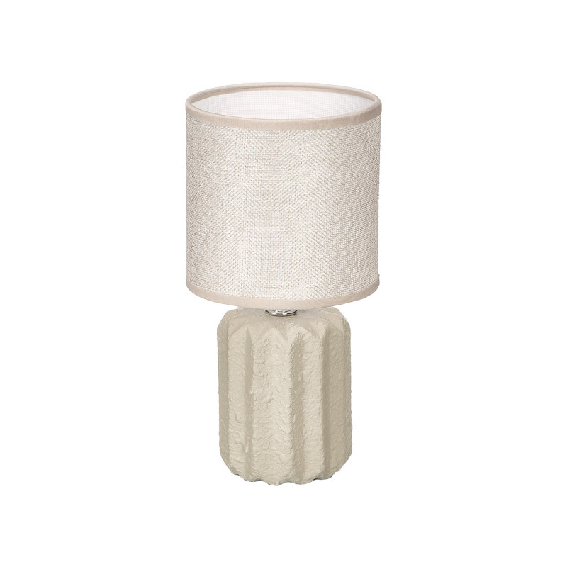 LAMPARA SOBREMESA RAYAS BEIGE