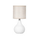 DOMED TABLE LAMP WHITE
