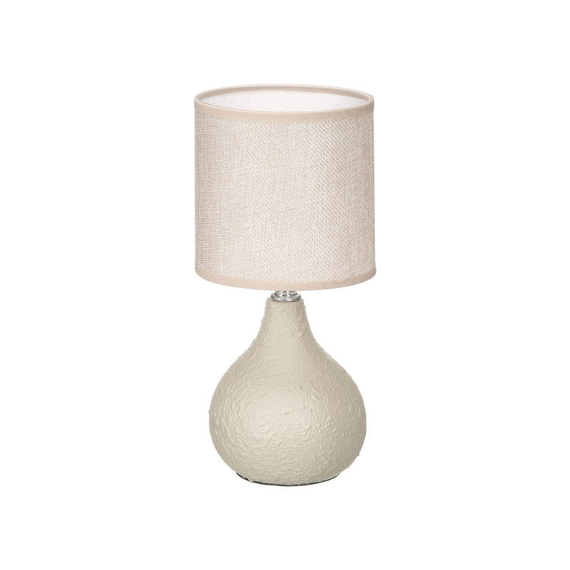 LAMPARA SOBREMESA ABOMBADO BEIGE