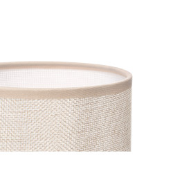 CYLINDRICAL STRIPED TABLE LAMP GREY