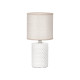 CYLINDRICAL RELIEF TABLE LAMP WHITE