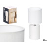 LAMPE A POSER TISSU BLANC