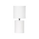 FABRIC TABLE LAMP WHITE 
