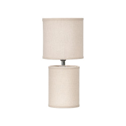 LAMPARA SOBREMESA TELA BEIGE