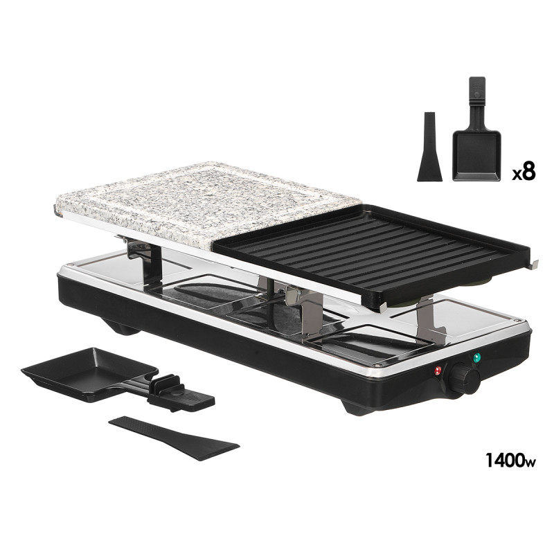 RACLETTE 8 SERVICIOS MIXTA 1400W