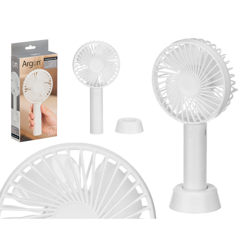 VENTILADOR DE MANO BLANCO