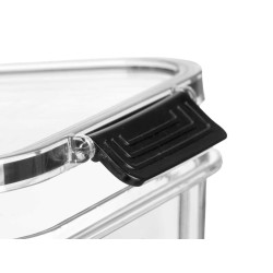 RECIPIENTE HERMETICO COM DIVISORIA PRETO 2L