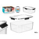 RECIPIENTE HERMETICO RETANGULAR PRETO 460ML