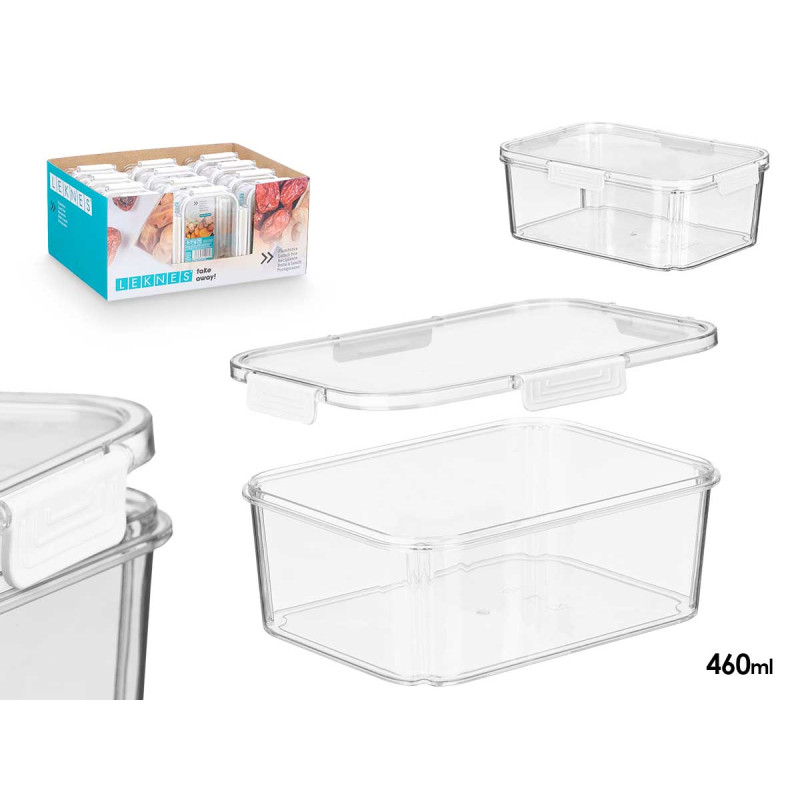 PORTAPRANZO RETTANGOLARE ERMETICO BIANCO 460ML