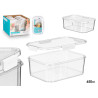 MED WHITE AIRTIGHT RECTANGULAR LUNCHBOX 650ML