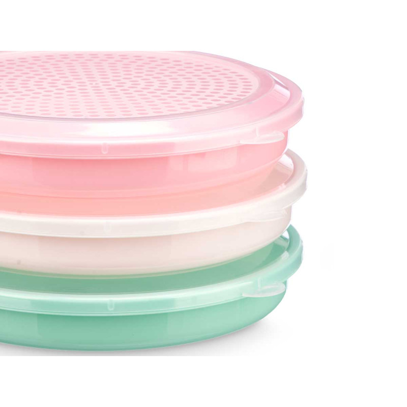 RECIPIENTE HERMETICO PARA TORTILHAS SORT 3 CORES