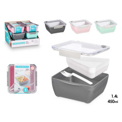 FIAMBRERA COMPARTIMENTOS SURT 3 COLORES 450ML 1,4L