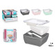 RECIPIENTE COM DIVISORIAS SORT 3 COR 450ML 1,4L