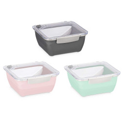 LUNCHBOX W COMPARTMENT ASSORTED 3COLORS 450ML 1,4L
