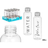 BOTTLE WATER BLACK TRANSPARENT 500ML ASRT 2
