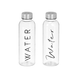 BOTTLE WATER BLACK TRANSPARENT 500ML ASRT 2