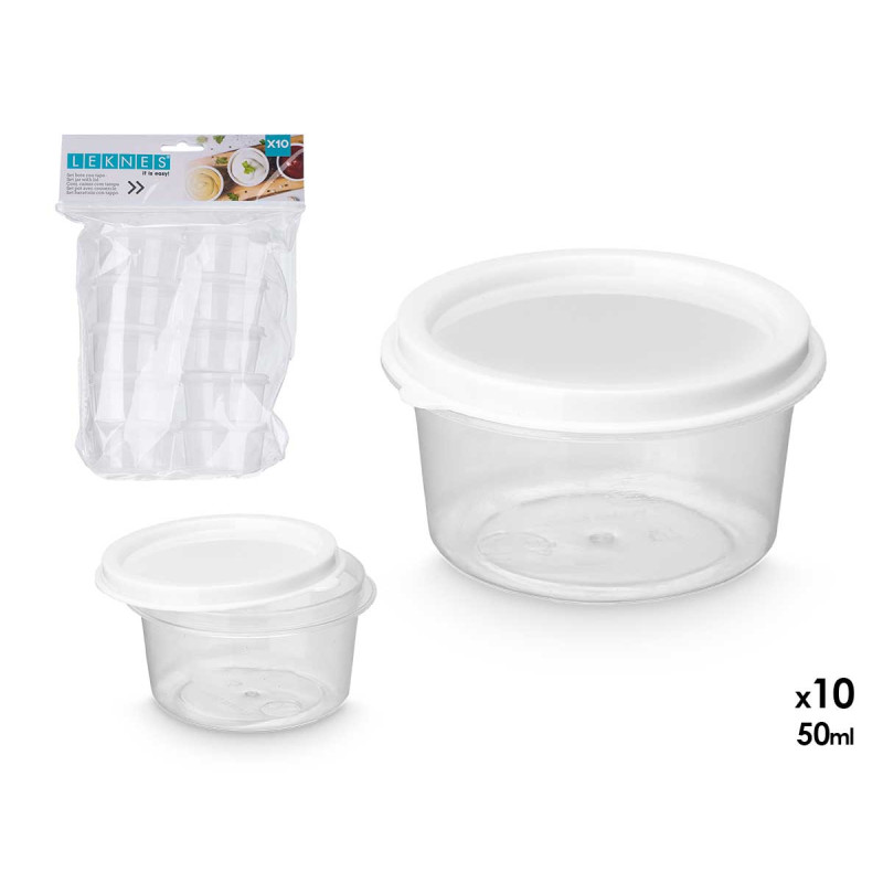 SET 10 BARATTOLO ROTONDO TAPPO 50ML