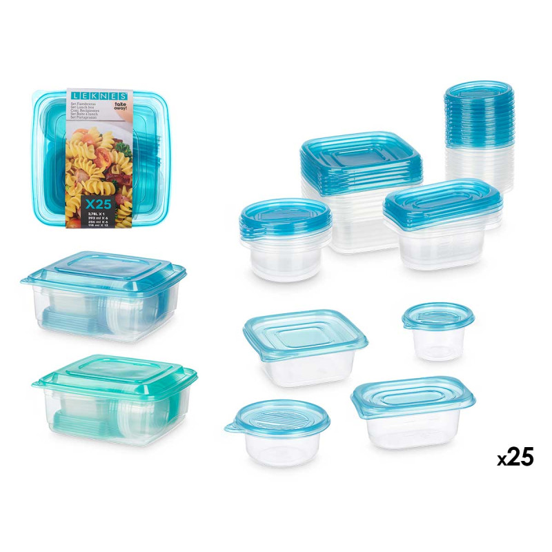 SET 25 BOÎTE À LUNCH ASSORT 2 COULEURS